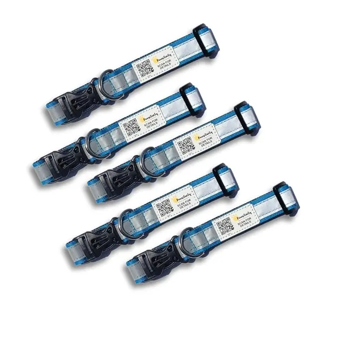 QR Enabled Reflective Collar Pawelite Version pack of 5 Pcs